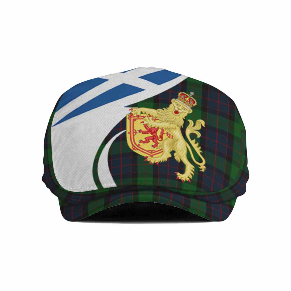 MacWilliam (McWilliam) Tartan Lion Rampant Flat Cap, Jeff Cap Classic Scottish Style