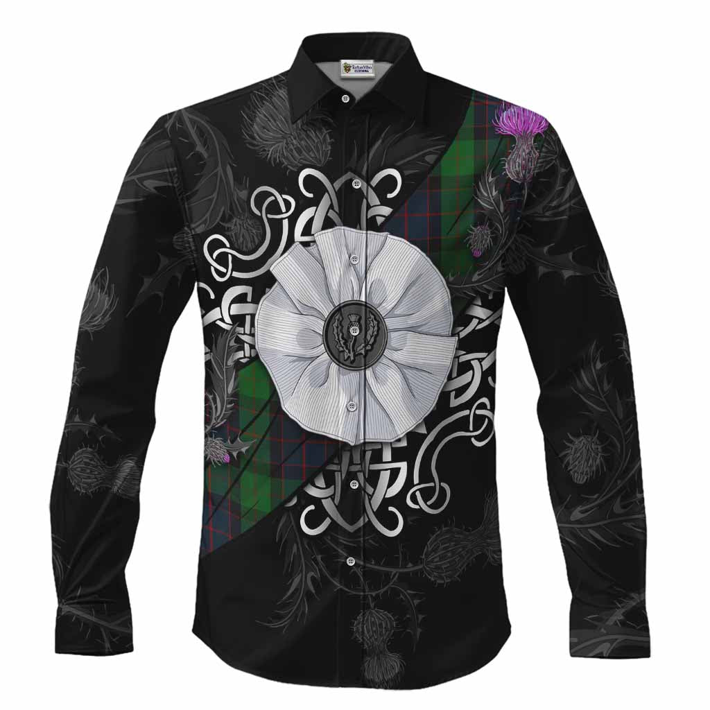 MacWilliam (McWilliam) Tartan Long Sleeve Button Shirts Jacobite White Rose Men's Shirt S - Tartan Vibes Clothing