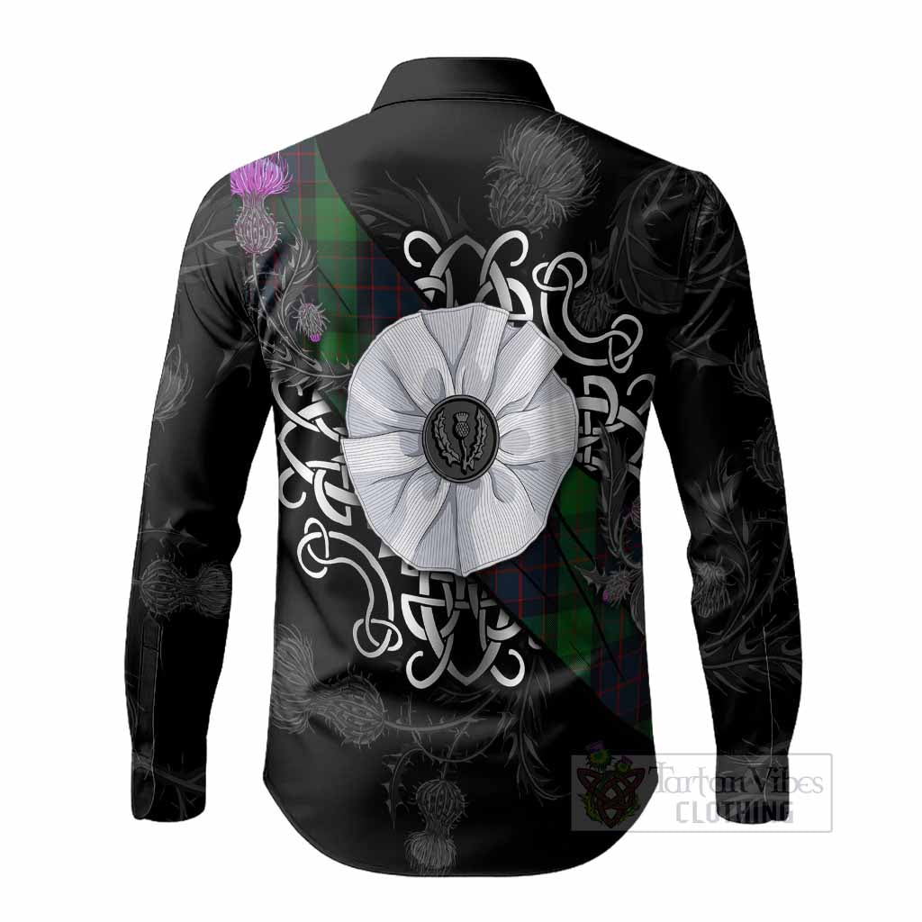 MacWilliam (McWilliam) Tartan Long Sleeve Button Shirts Jacobite White Rose - Tartan Vibes Clothing