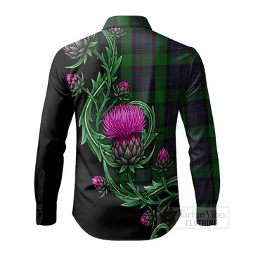 MacWilliam (McWilliam) Tartan Long Sleeve Button Shirts Resilient Scottish Thistle