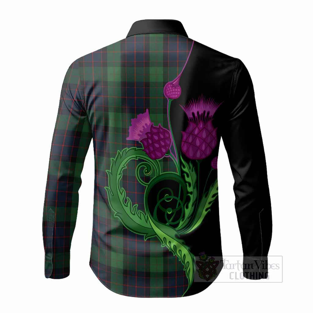 MacWilliam (McWilliam) Tartan Long Sleeve Button Shirts Traditional Scottish Thistle