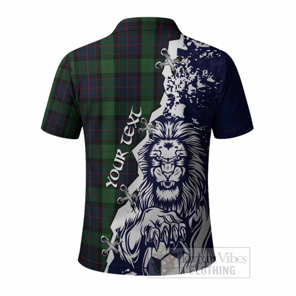 MacWilliam (McWilliam) Tartan Scottish Polo Shirt Angry Lion With Soccer Ball Style