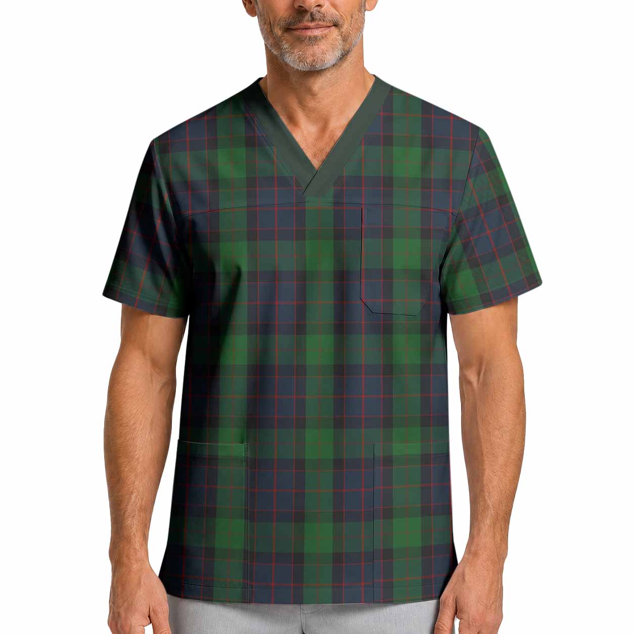 MacWilliam (McWilliam) Tartan Scrub Top XL - Tartan Vibes Clothing
