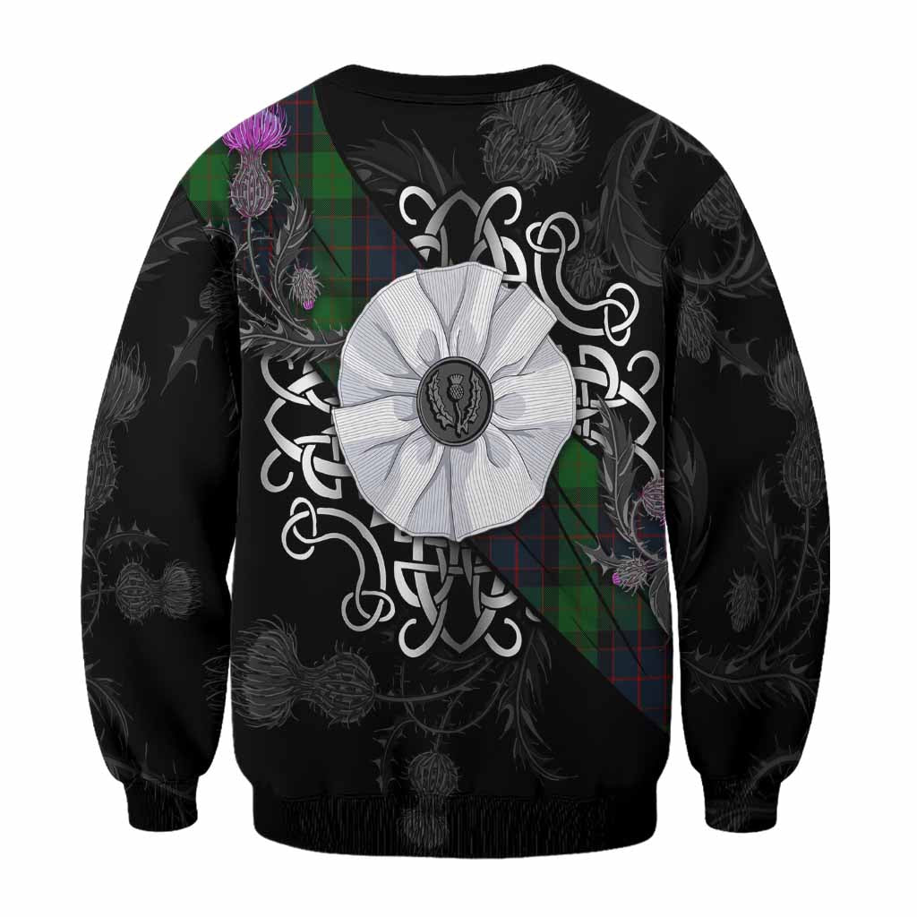 MacWilliam (McWilliam) Tartan Sweatshirt Jacobite White Rose - Tartan Vibes Clothing