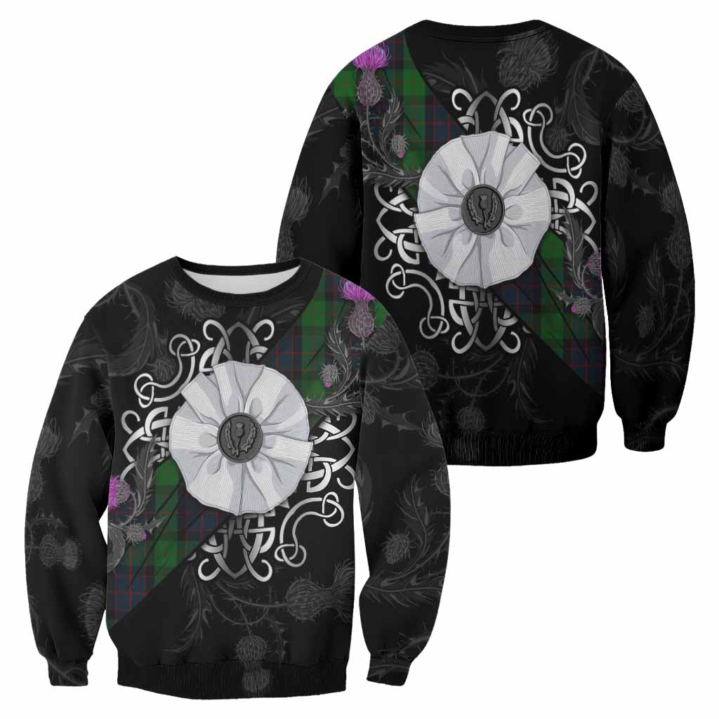 MacWilliam (McWilliam) Tartan Sweatshirt Jacobite White Rose - Tartan Vibes Clothing