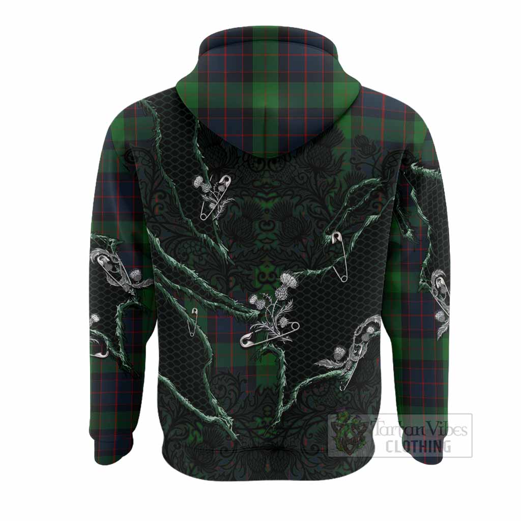 MacWilliam (McWilliam) Tartan Thistle Dark Gothic Hoodie - Tartan Vibes Clothing