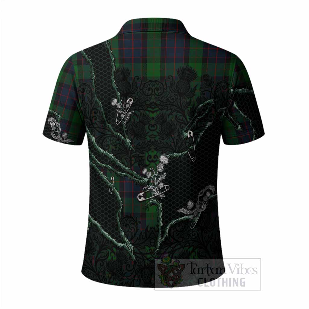 MacWilliam (McWilliam) Tartan Thistle Dark Gothic Polo Shirt - Tartan Vibes Clothing