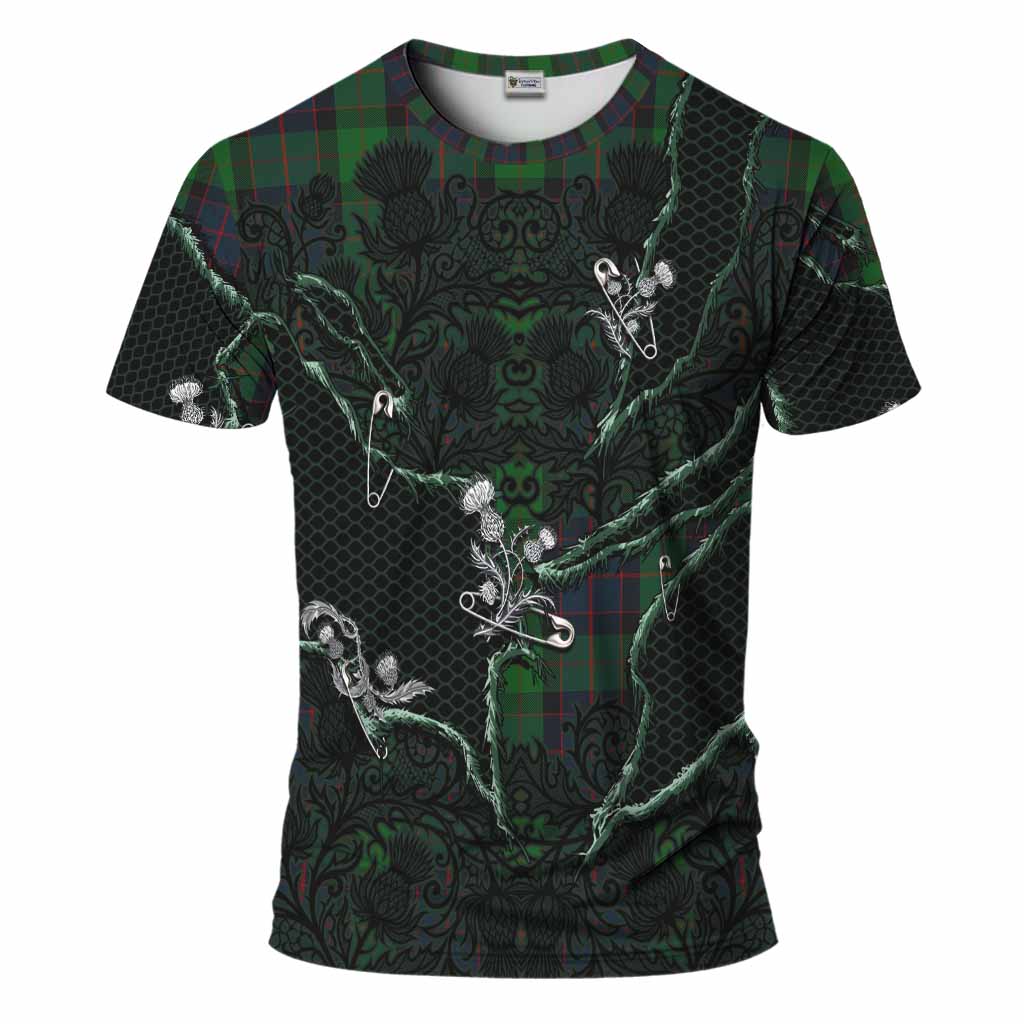 MacWilliam (McWilliam) Tartan Thistle Dark Gothic T-Shirt Kid's Shirt - Tartan Vibes Clothing