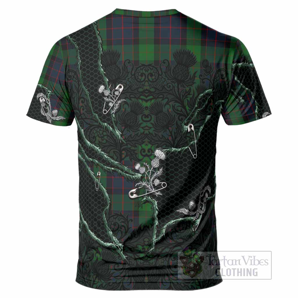 MacWilliam (McWilliam) Tartan Thistle Dark Gothic T-Shirt - Tartan Vibes Clothing