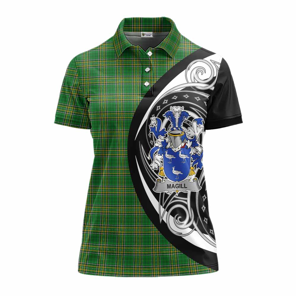 Magill Irish Clan Women's Polo Shirt Celtic Circle Style Women - Tartan Vibes Clothing