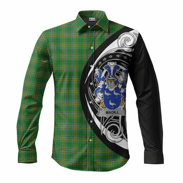 Magill Irish Clan Long Sleeve Button Shirt Celtic Circle Style Men's Shirt S - Tartan Vibes Clothing