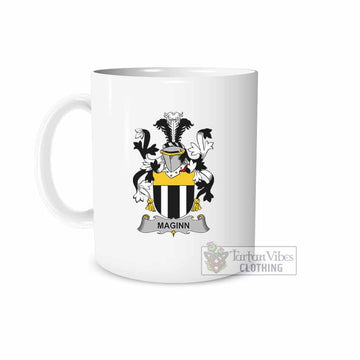 Maginn Irish Clan Coat of Arms Ceramic Mug