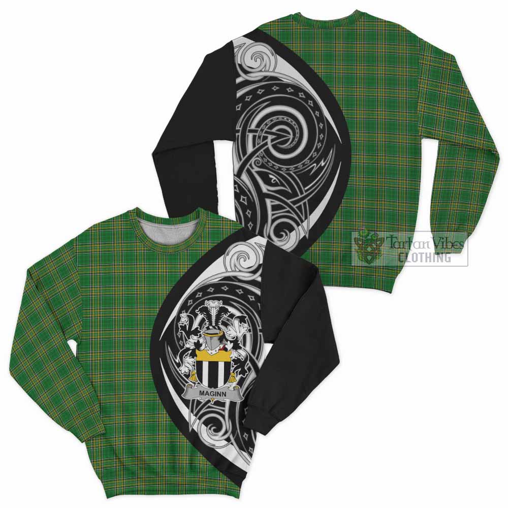 Maginn Irish Clan Sweatshirt Celtic Circle Style - Tartan Vibes Clothing