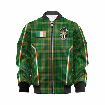 Maginn Irish Clan Coat of Arm Tartan Kid Bomber Jacket Flag Style