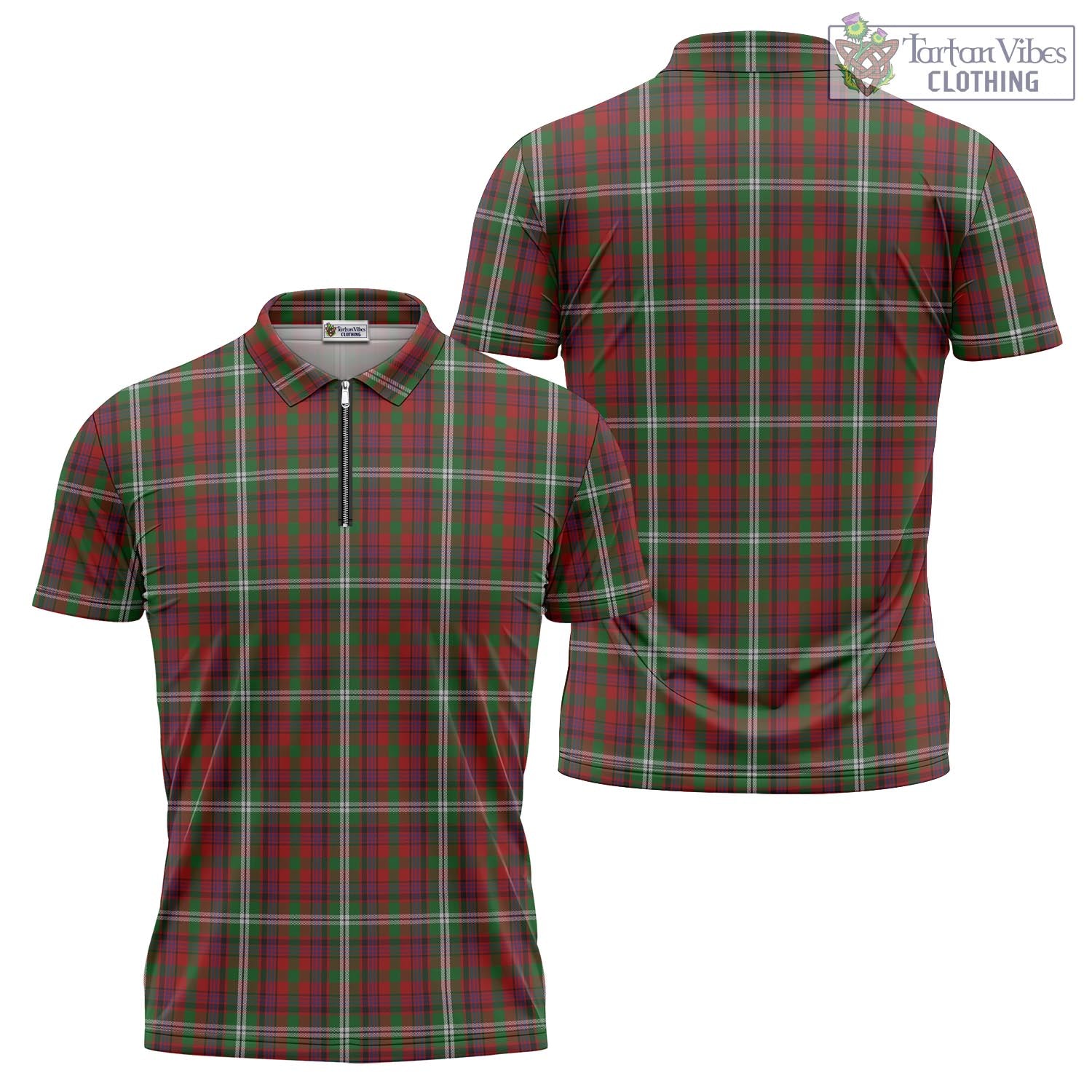 McGuire Tartan Zipper Polo Shirt Unisex - Tartan Vibes Clothing