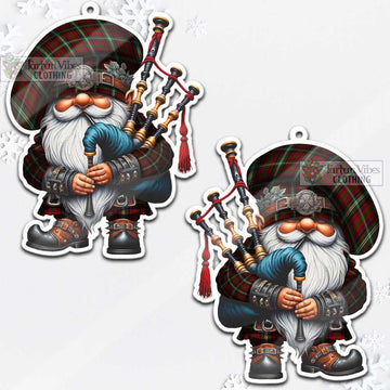 McGuire Tartan Bagpiper Gnome Christmas Ornament - Tartan Vibes Clothing