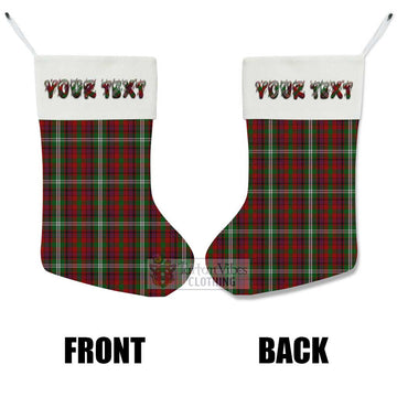 McGuire Tartan Christmas Stocking with Personalized Text - Tartan Vibes Clothing