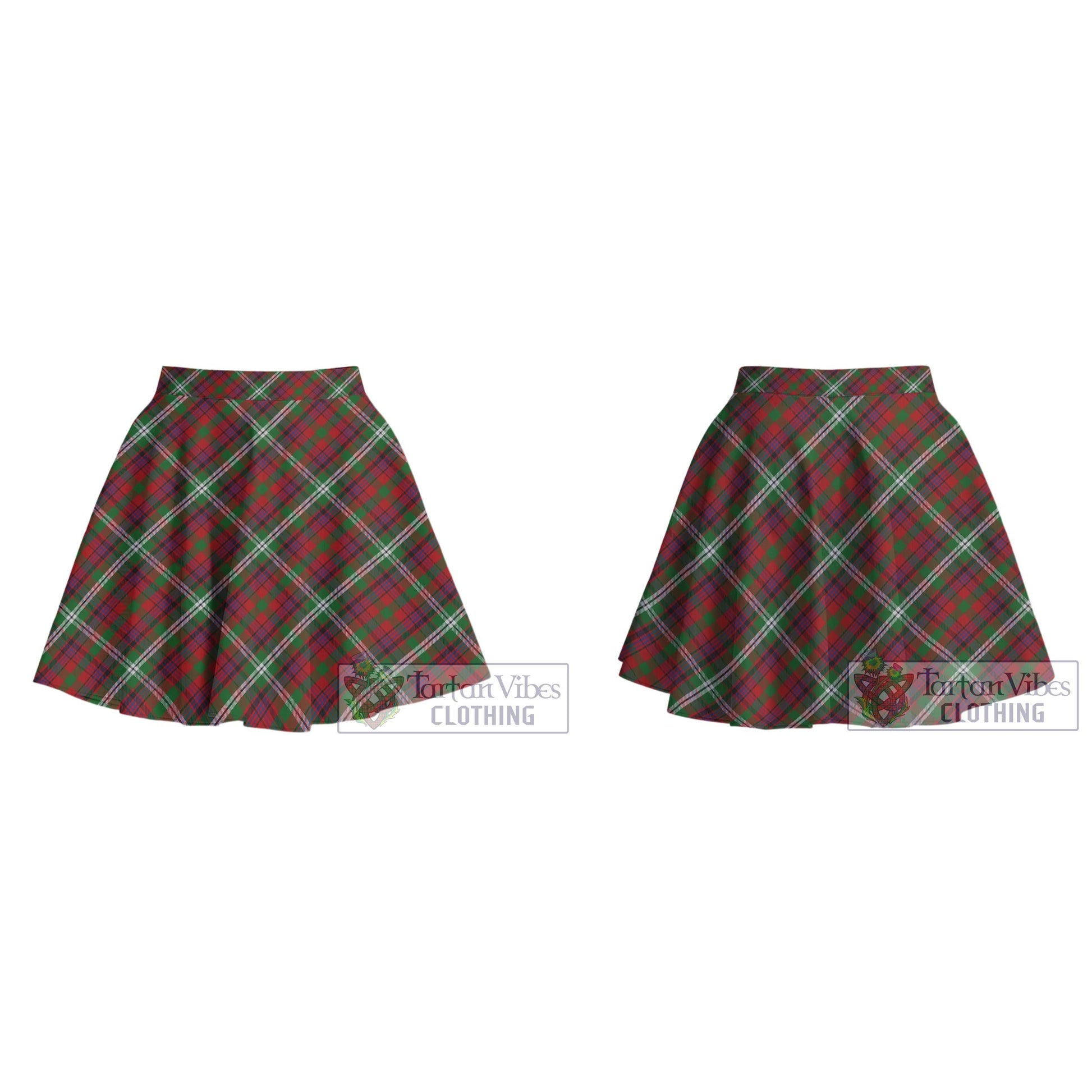 McGuire Tartan Women's Plated Mini Skirt Cross Style - Tartan Vibes Clothing