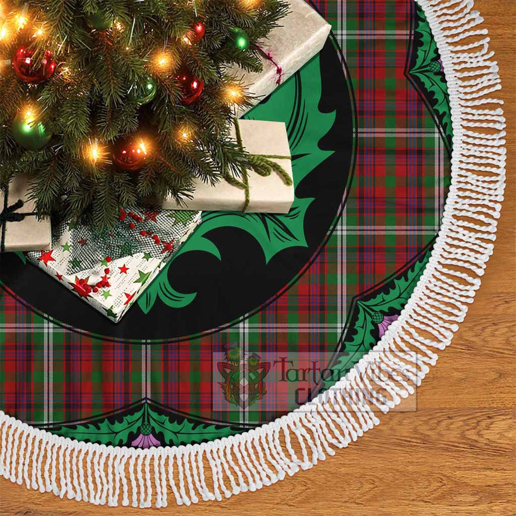 McGuire Tartan Christmas Tree Skirt Scottish Thistle Style - Tartan Vibes Clothing