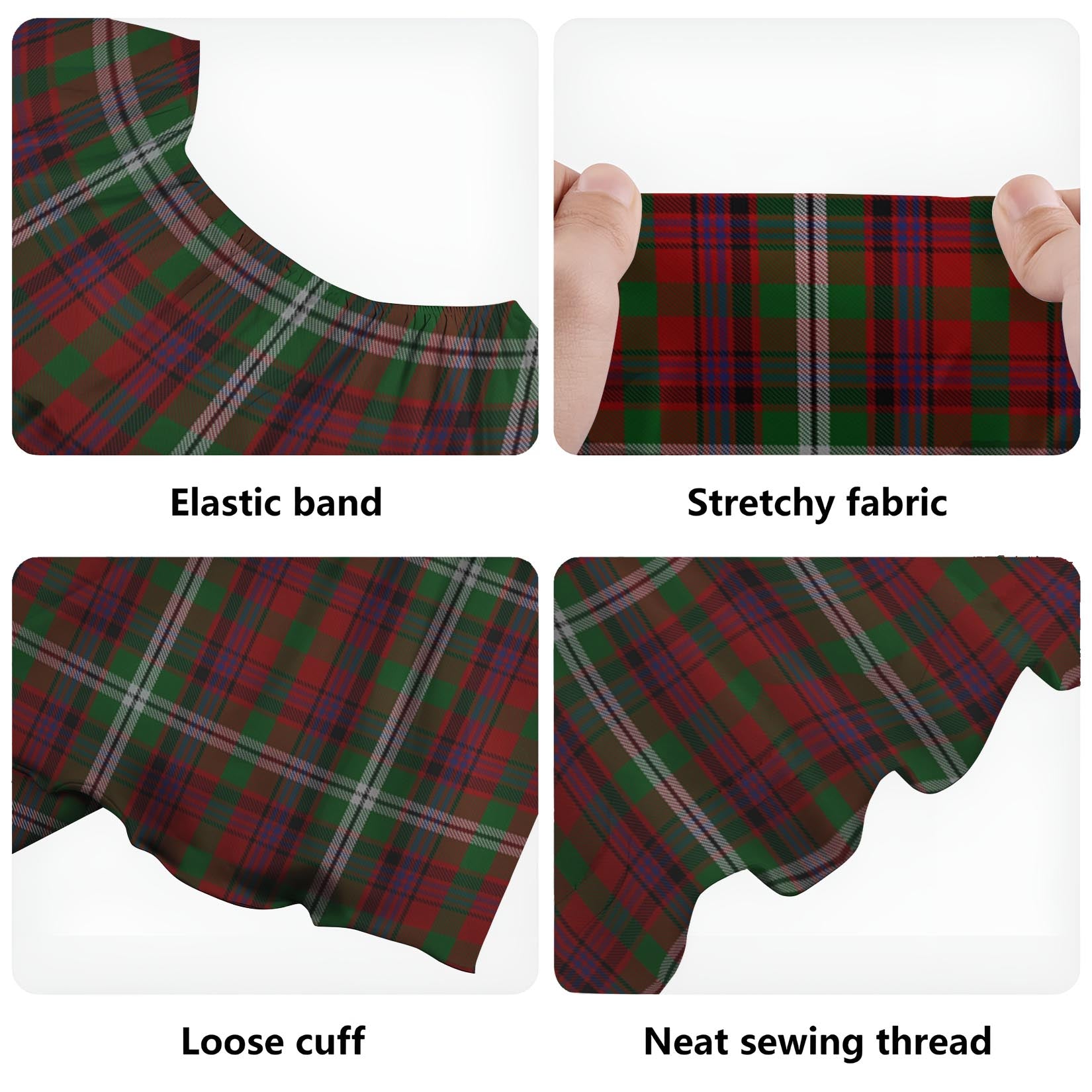 McGuire Tartan Off Shoulder Long Dress - Tartan Vibes Clothing
