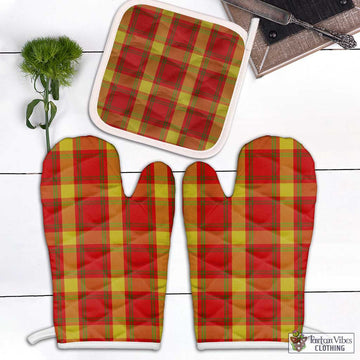 McGuire Modern Tartan Combo Oven Mitt & Pot-Holder Combo 2 Oven Mitt & 1 Pot-Holder Black - Tartan Vibes Clothing