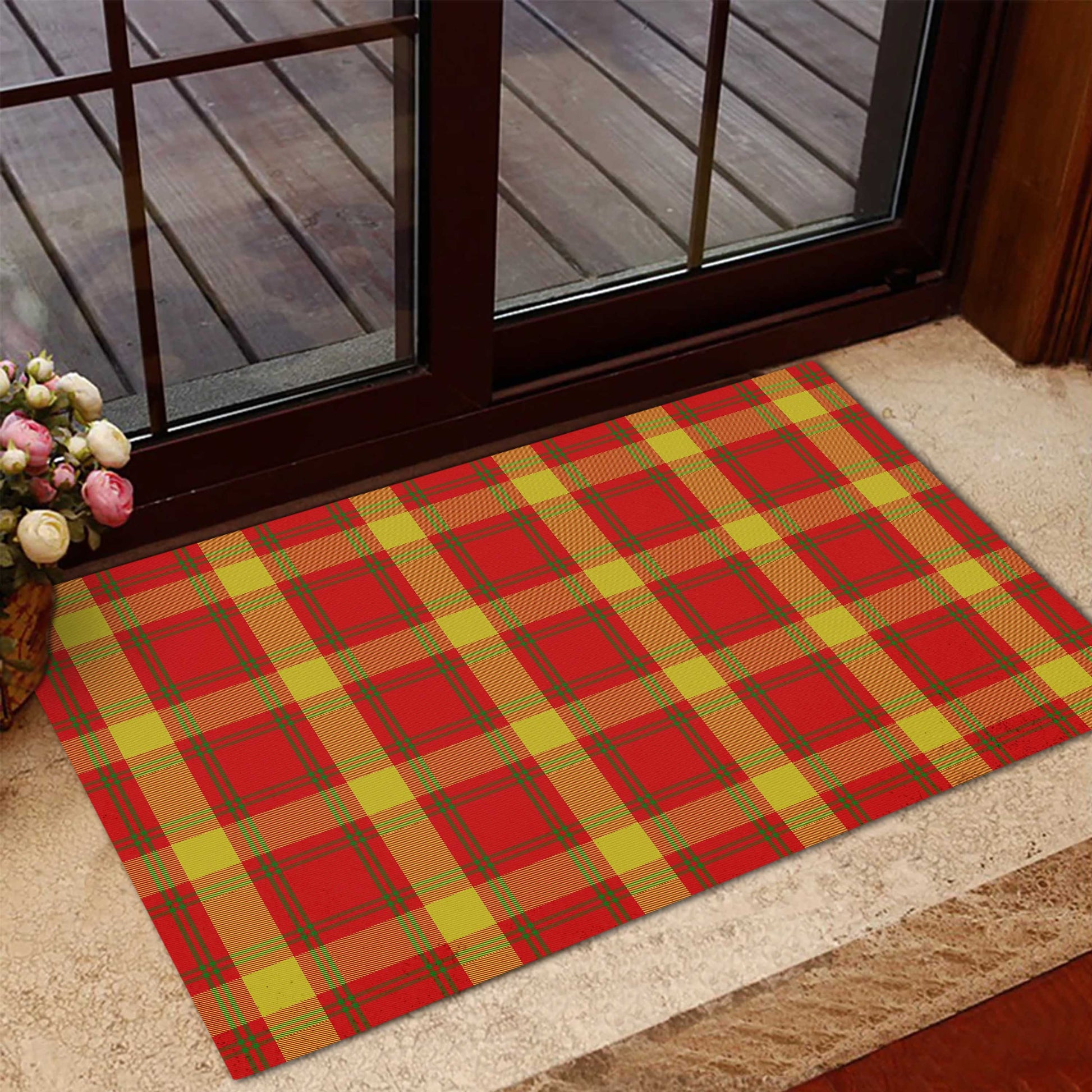 McGuire Modern Tartan Rubber Doormat L 60*90cm - Tartan Vibes Clothing