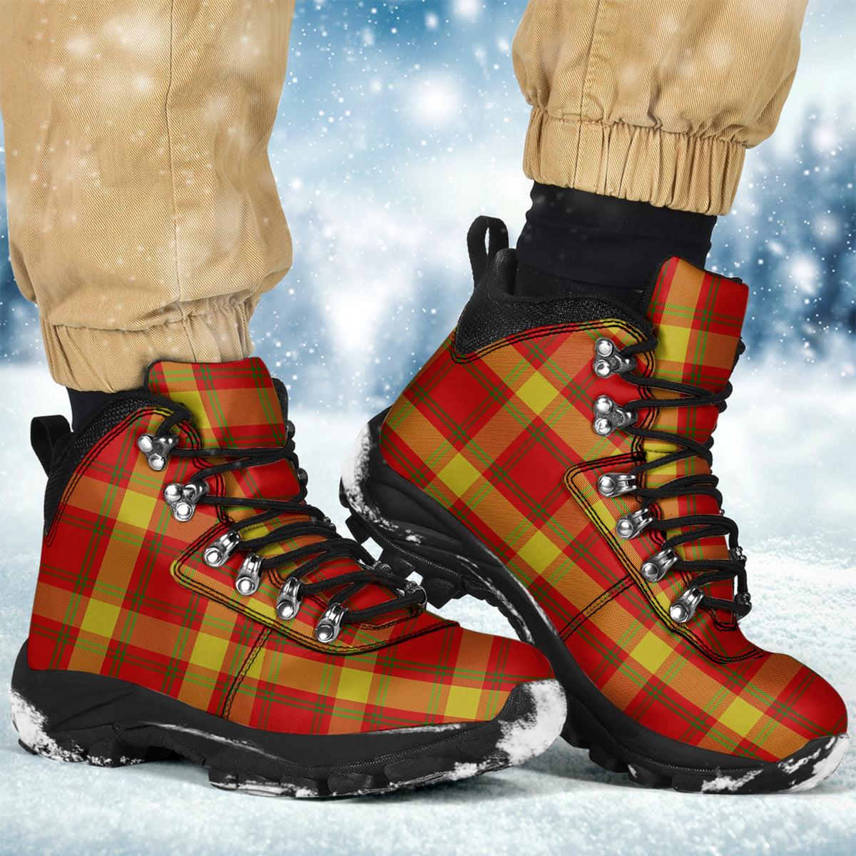 McGuire Modern Tartan Alpine Boots Men's Boots - Tartan Vibes Clothing