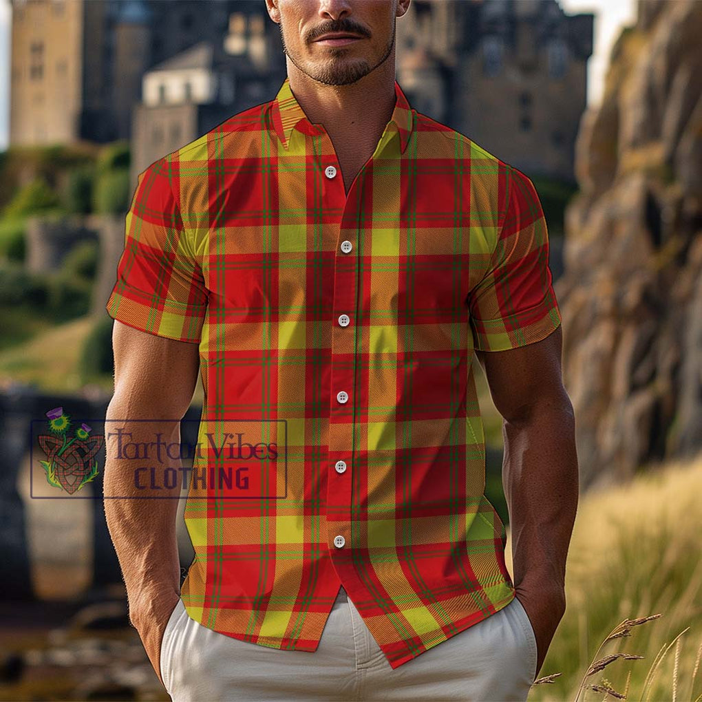 McGuire Modern Tartan Cotton Hawaiian Shirt Kid - Tartan Vibes Clothing
