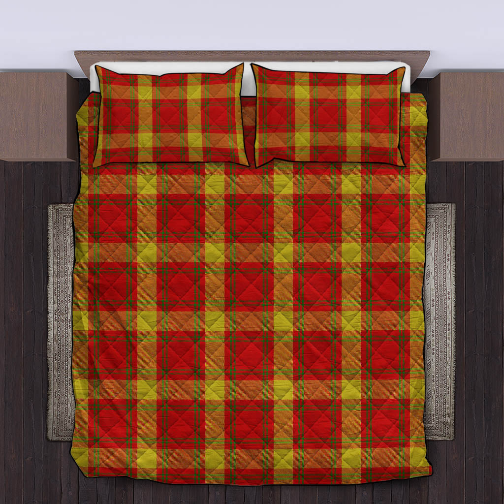 McGuire Modern Tartan Quilt Bed Set King - Tartan Vibes Clothing