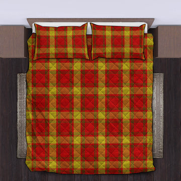 McGuire Modern Tartan Quilt Bed Set King - Tartan Vibes Clothing