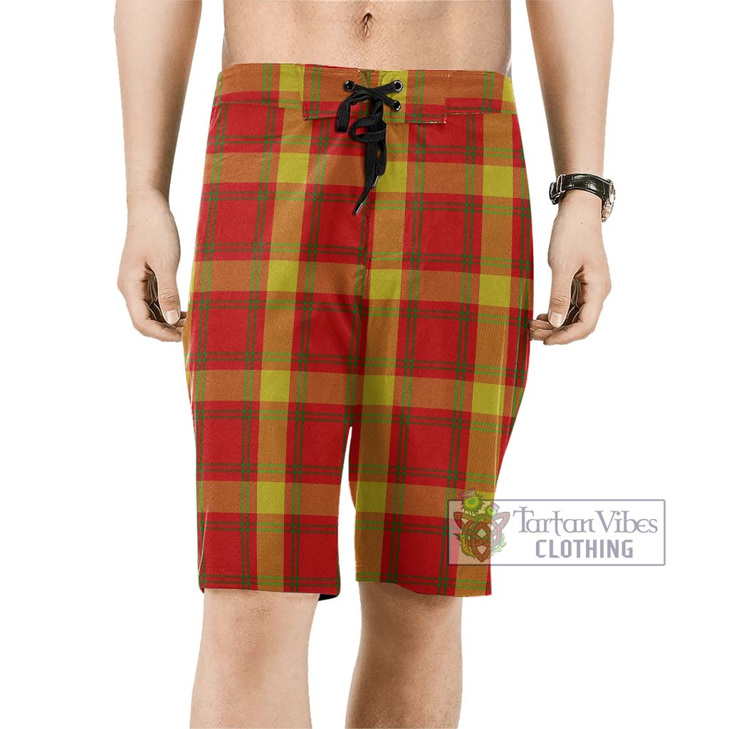 McGuire Modern Tartan Men's Board Shorts Men - Tartan Vibes Clothing