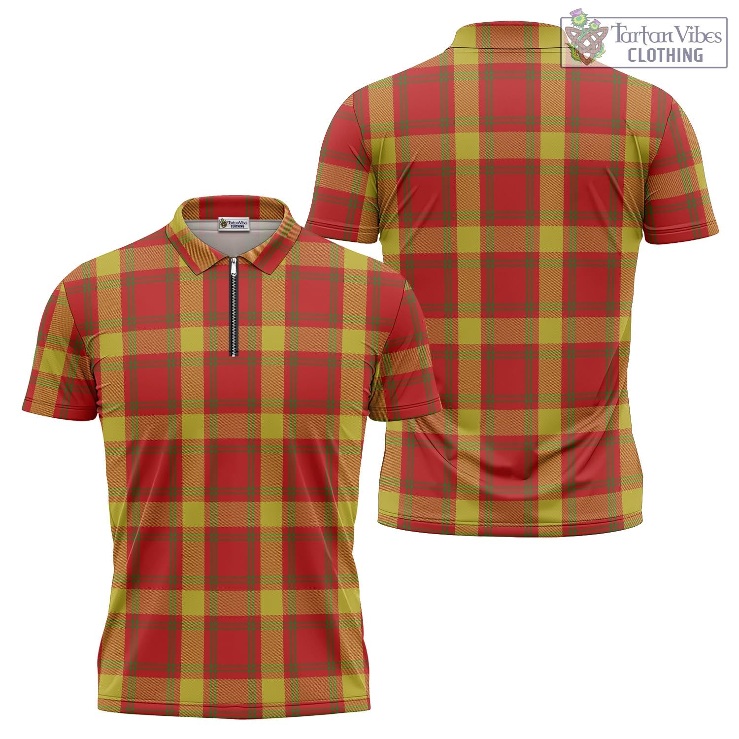 McGuire Modern Tartan Zipper Polo Shirt Unisex - Tartan Vibes Clothing