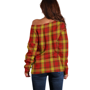 McGuire Modern Tartan Off Shoulder Women Sweater - Tartan Vibes Clothing