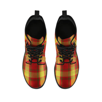 McGuire Modern Tartan Leather Boots - Tartan Vibes Clothing