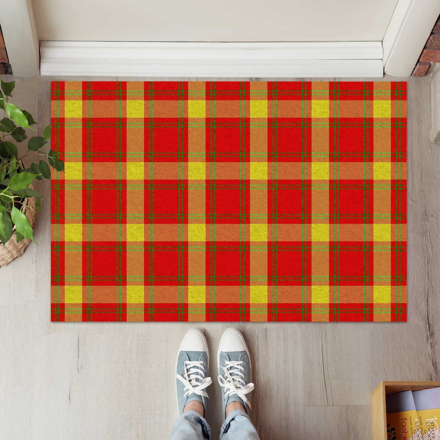 McGuire Modern Tartan Rubber Doormat - Tartan Vibes Clothing