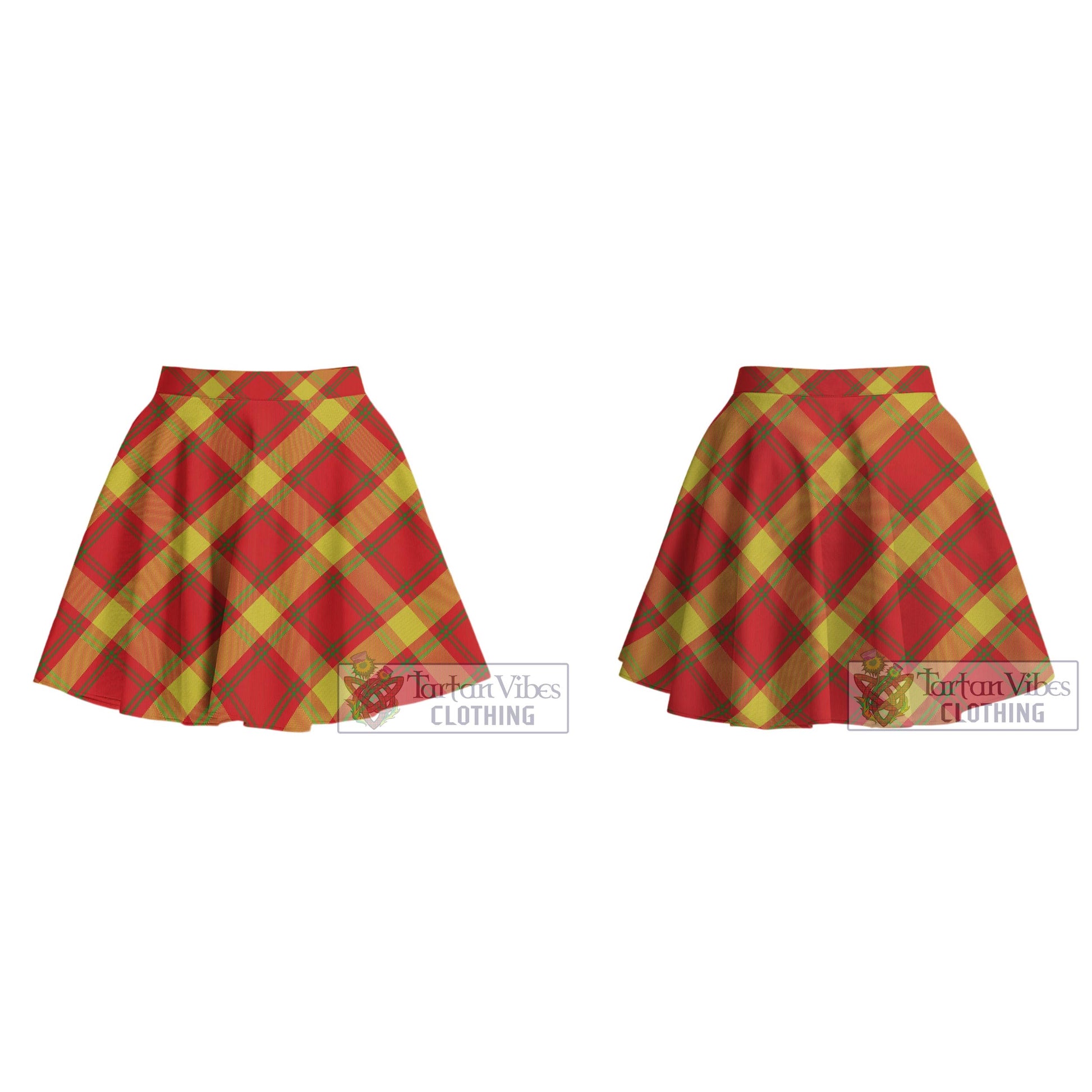 McGuire Modern Tartan Women's Plated Mini Skirt Cross Style - Tartan Vibes Clothing