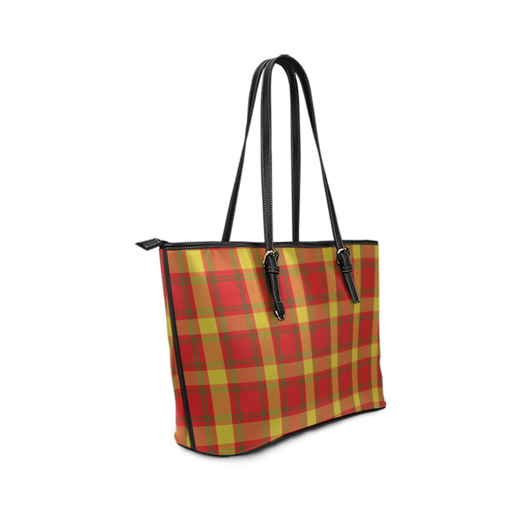 McGuire Modern Tartan Leather Tote Bag - Tartan Vibes Clothing