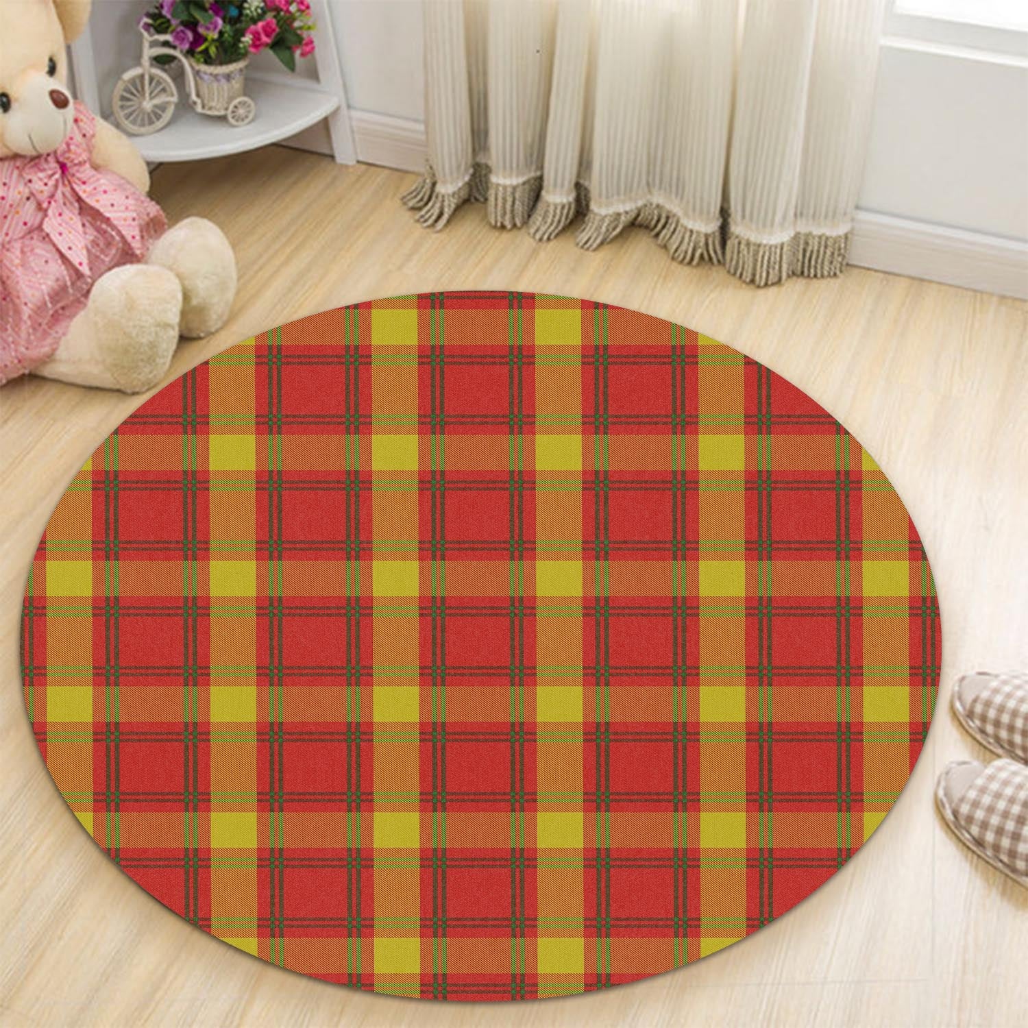 McGuire Modern Tartan Round Rug - Tartan Vibes Clothing