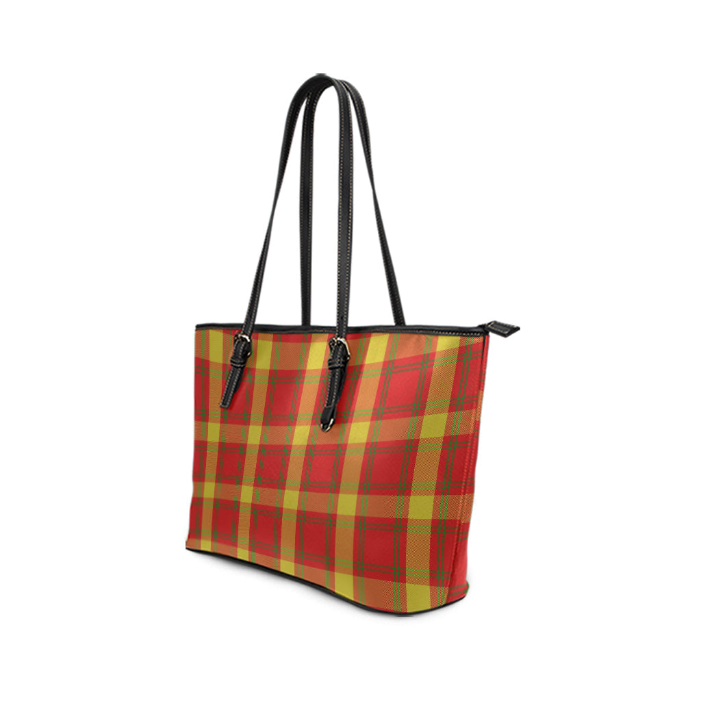 McGuire Modern Tartan Leather Tote Bag - Tartan Vibes Clothing