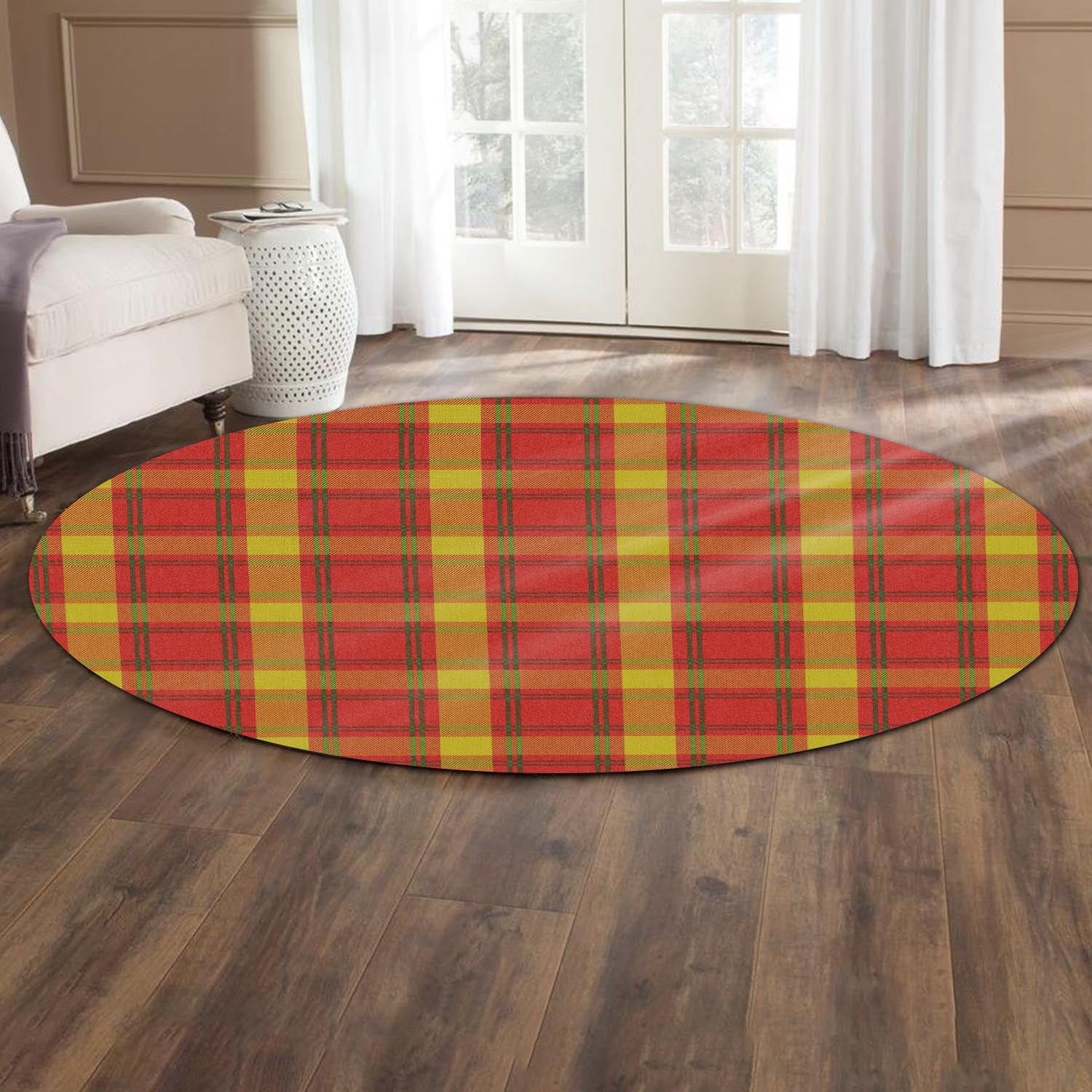 McGuire Modern Tartan Round Rug - Tartan Vibes Clothing