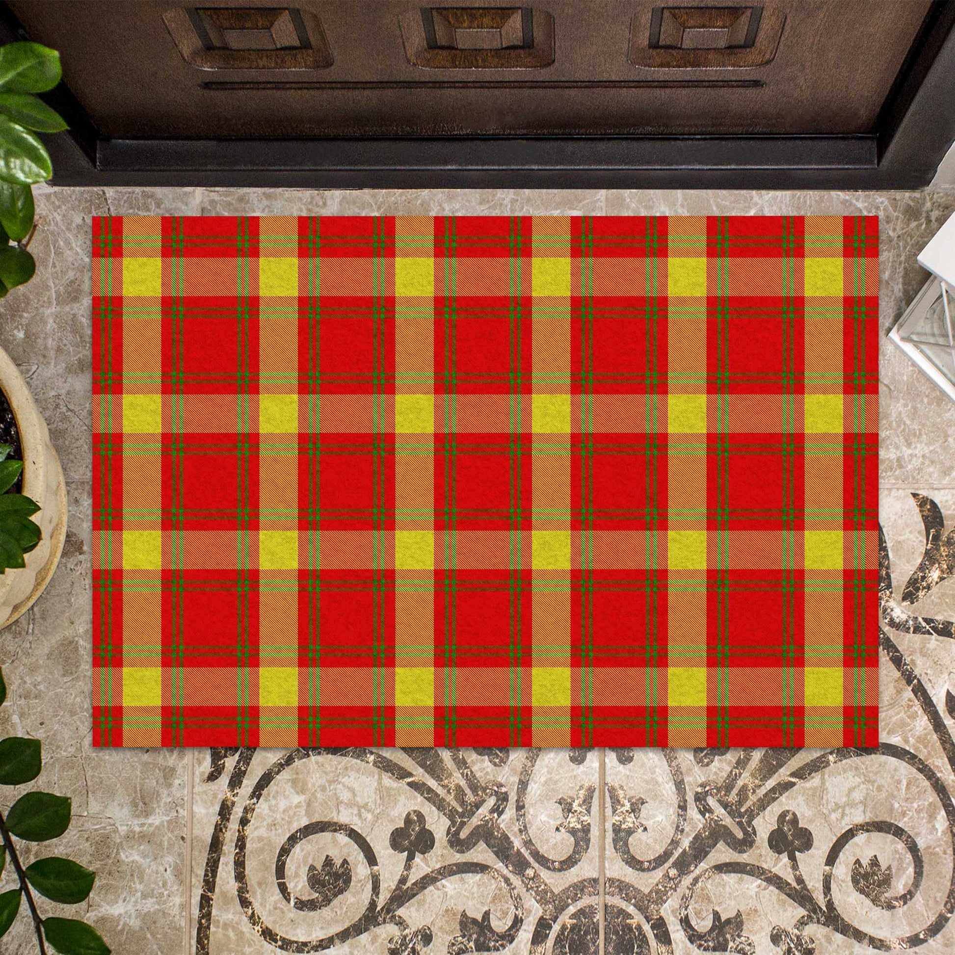 McGuire Modern Tartan Rubber Doormat - Tartan Vibes Clothing