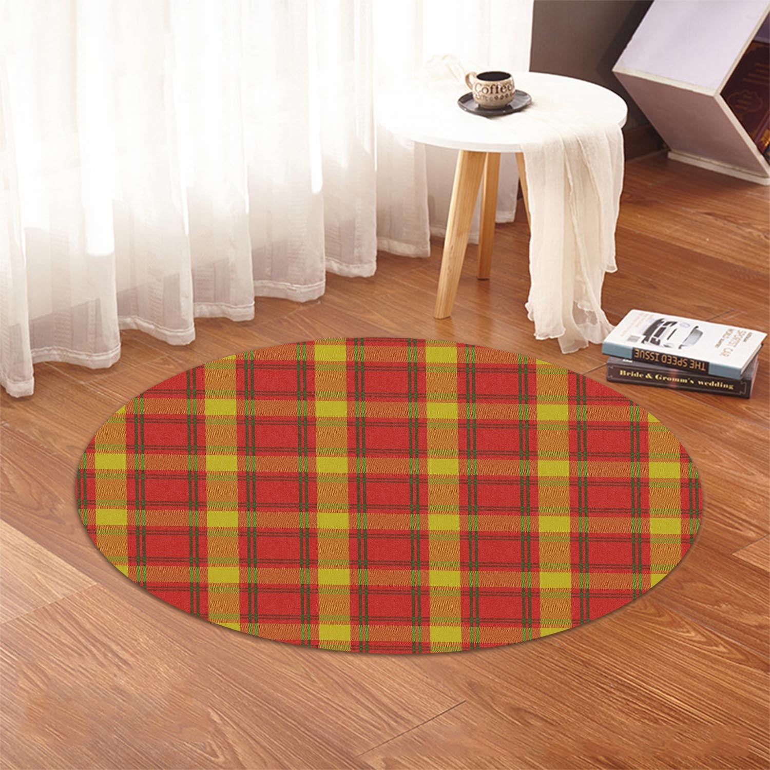 McGuire Modern Tartan Round Rug - Tartan Vibes Clothing