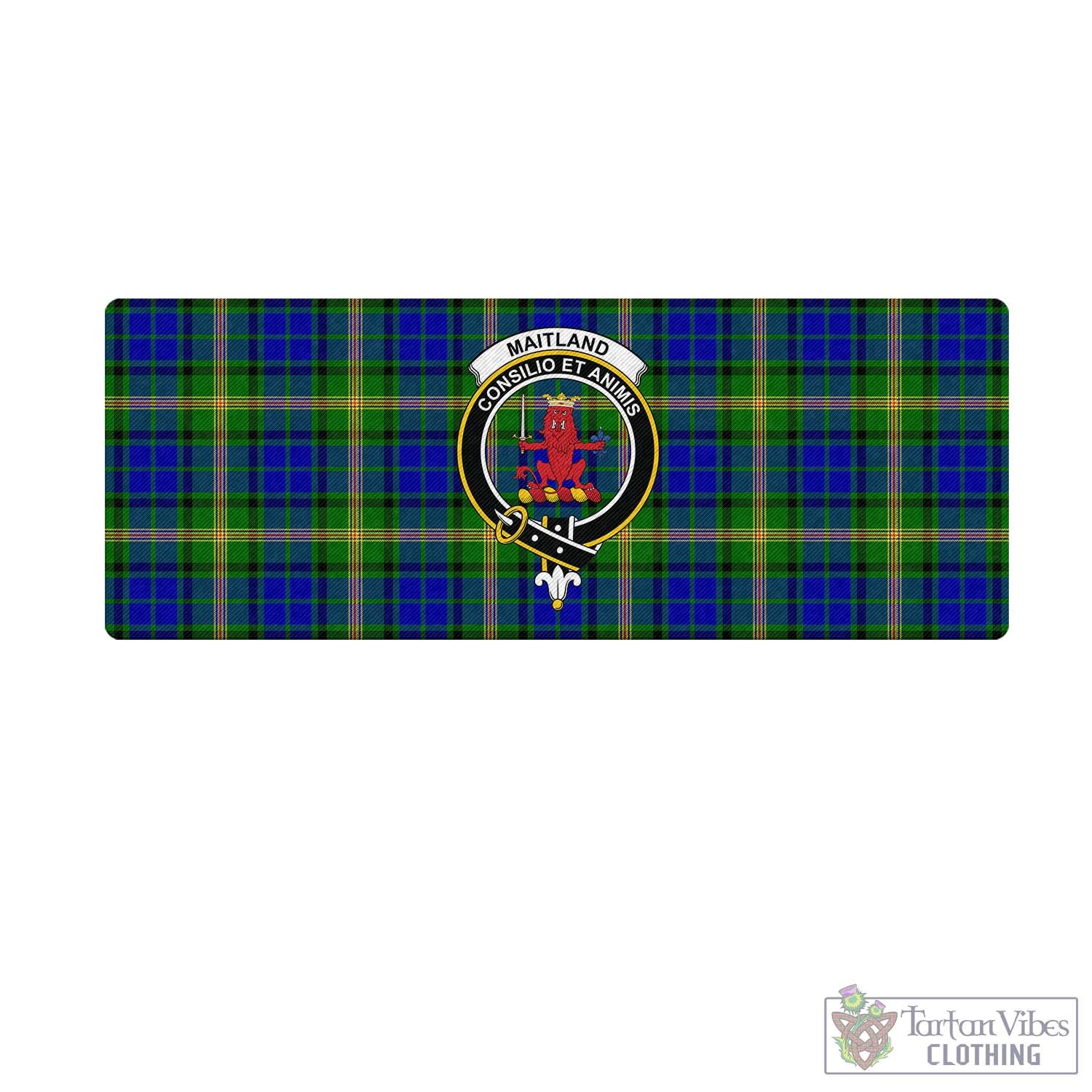 Tartan Vibes Clothing Maitland Tartan Mouse Pad with Family Crest