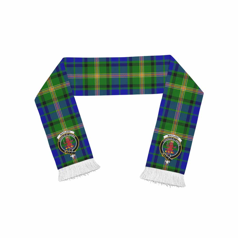 Tartan Vibes Clothing Maitland Tartan Ruffneck Scarf with Family Crest