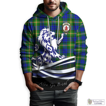 Maitland Tartan Hoodie with Alba Gu Brath Regal Lion Emblem