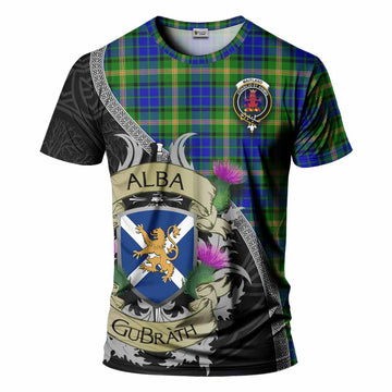 Maitland Tartan Family Crest T-Shirt Lion Rampant Royal Thistle Shield Celtic Inspired