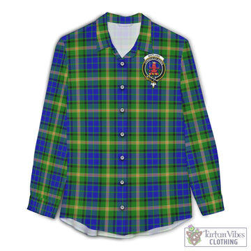 Tartan Vibes Clothing Maitland Tartan Womens Casual Shirt with Family Crest