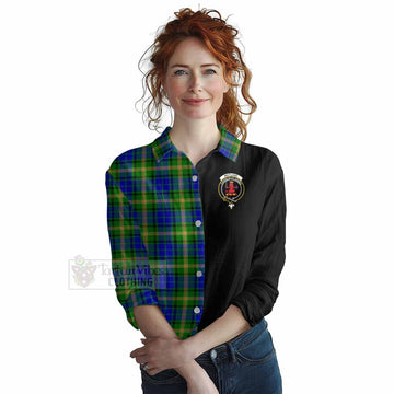 Tartan Vibes Clothing Maitland Tartan Women's Casual Shirt with Family Crest and Half Of Me Style