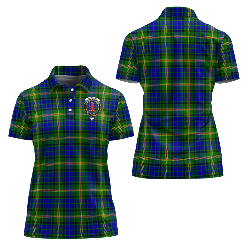 maitland-tartan-polo-shirt-with-family-crest-for-women