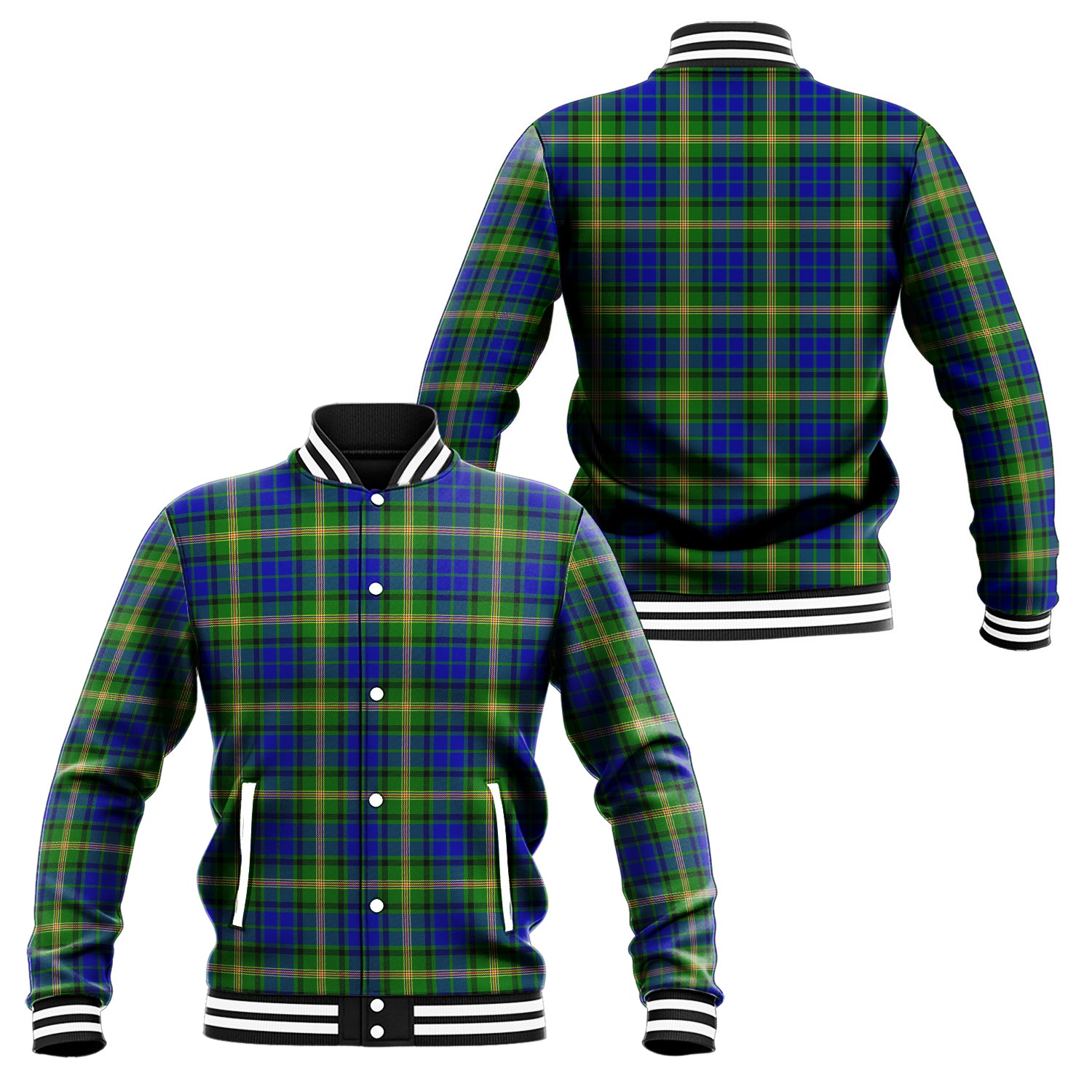 Maitland Tartan Baseball Jacket Unisex - Tartan Vibes Clothing
